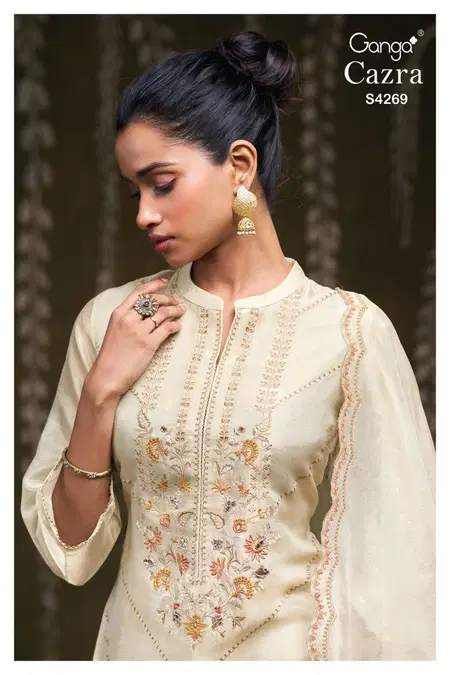 Cazra 4269 By Ganga Bemberg Silk Online Designer Salwar Suits Wholesale